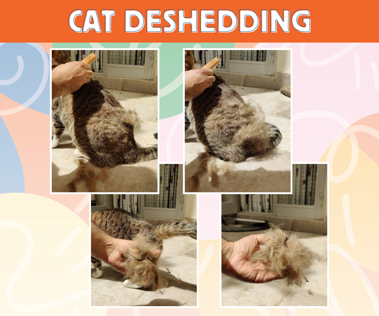 Jocomb Premium Wooden Deshedding & Dematting Brush