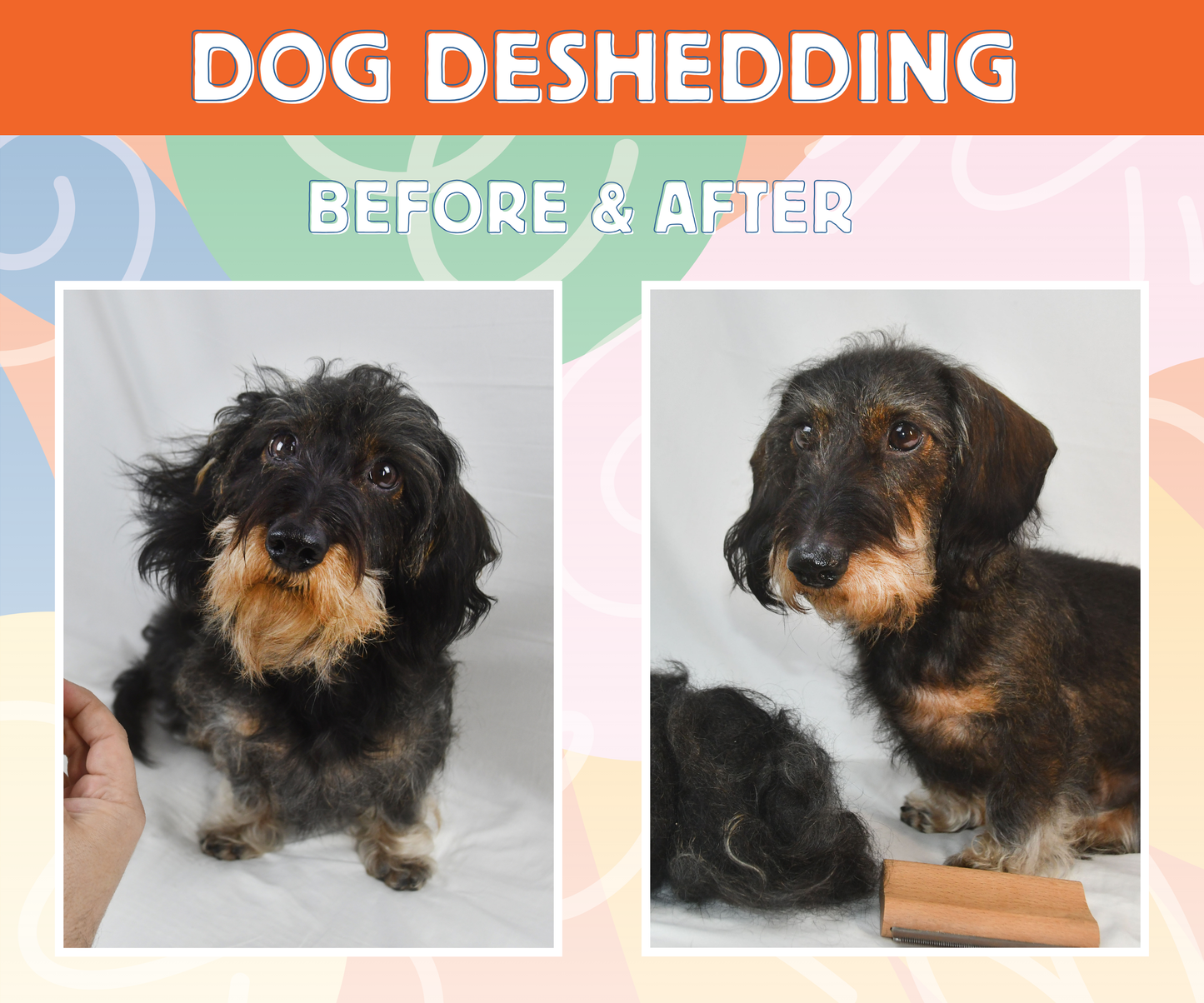 Jocomb Premium Wooden Deshedding & Dematting Brush